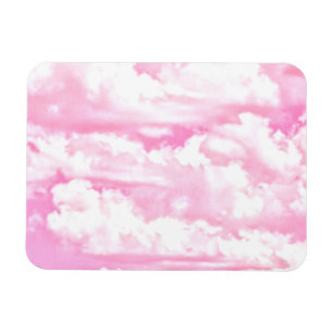 Imán Decoración suave de nubes de Rosa feliz