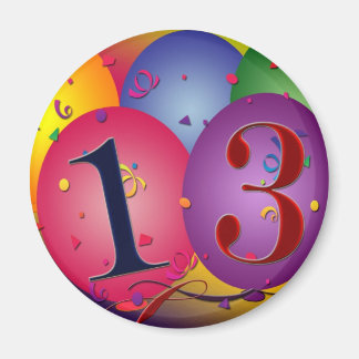 Imán Decoraciones en globo por 13 años