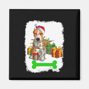 Imán Decoraciones navideñas de PitBull Pajama Santa Ha