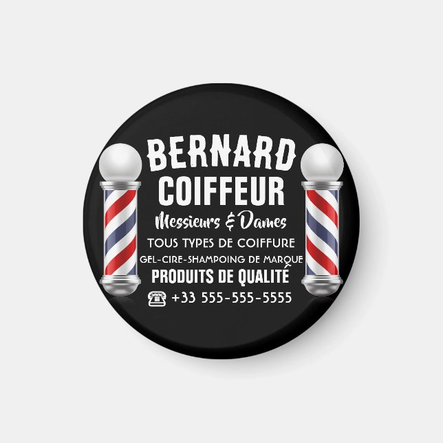 Imán Décoration de salon de coiffure (Frente)