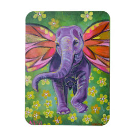 Imán decorativo de arte elefante
