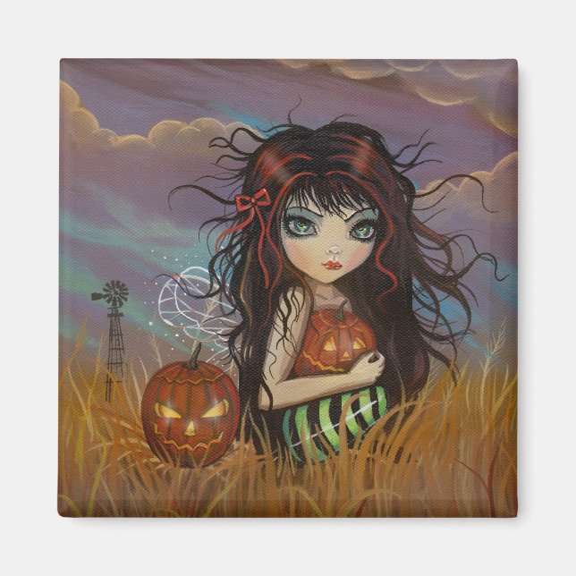 Imán decorativo de hada de Halloween (Frente)