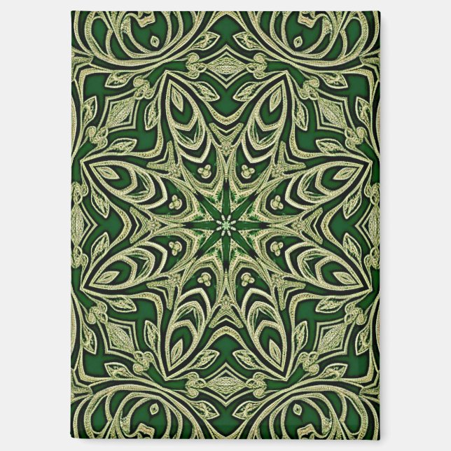 Imán Decorativo de Oro Verde (Anverso)