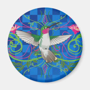 Imán decorativo del colibrí