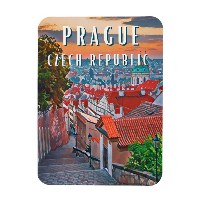 Imán Découvrez la Beauté de Prague (Vertical)