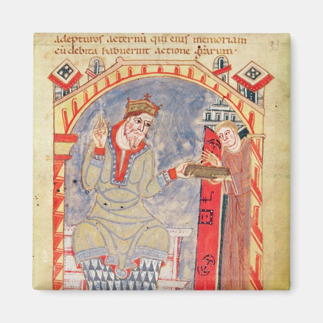 Imán Dedicación a Carlos el Calvo, de (Frente)