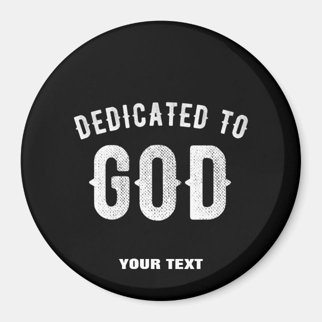 IMÁN DEDICADO A DIOS PERSONALIZABLE GUAY TEXTO BLANCO (Frente)