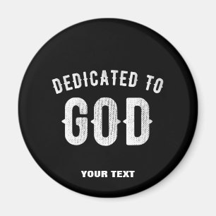 IMÁN DEDICADO A DIOS PERSONALIZABLE GUAY TEXTO BLANCO