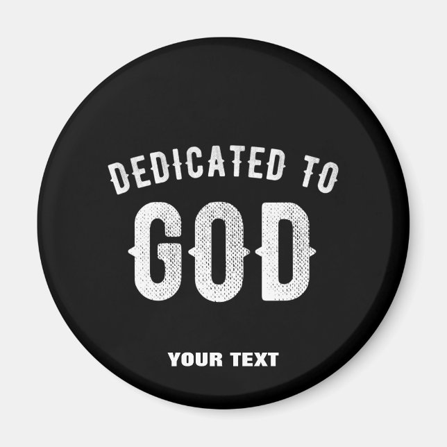 IMÁN DEDICADO A DIOS PERSONALIZABLE GUAY TEXTO BLANCO (Frente)