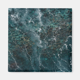 Imán Deep blue ocean texture