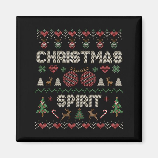 Imán Deep In The Christmas Srit Couple Matching Christm (Frente)