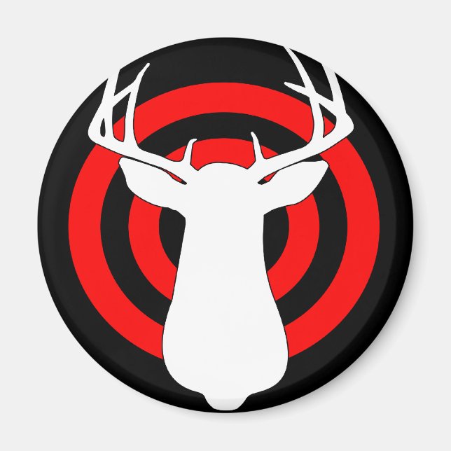 Imán Deer Antlers Bullseye (Frente)