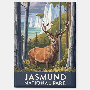 Imán Deer en el Parque Nacional de Jasmund Viajes Alema