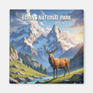 Imán Deer en el Parque Nacional Écrins Francia Viajes