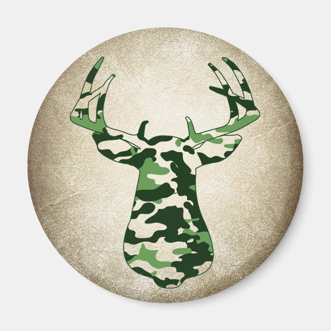 Imán Deer Hunting Camo Buck (Frente)
