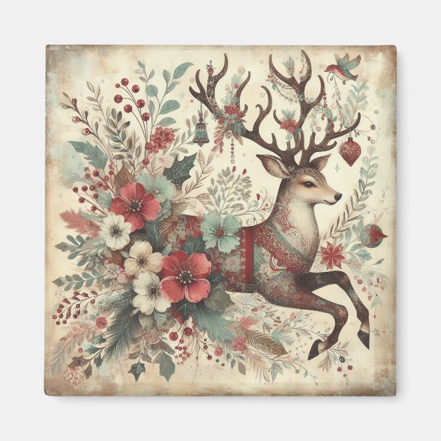 Imán Deer Magnet, Navidades clásicos (Frente)