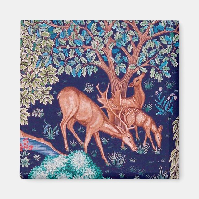 Imán Deers in the Forest, William Morris (Frente)