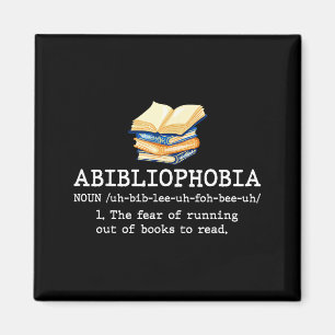 Imán Definición de abibliophobia lectura divertida gusa