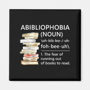 Imán Definición de abibliophobia lectura divertida gusa