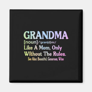 Imán Definición De Abuela Divertida Para La Abuela Mo