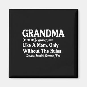 Imán Definición De Abuela Divertida Para La Abuela Mo