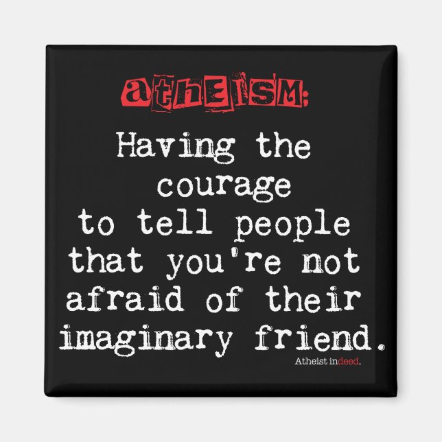 Imán Definición de ateísmo (Frente)