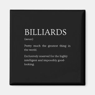 Imán Definición de Billiards - Divertidos Billetes Sarc