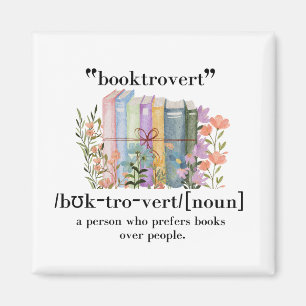 Imán Definición de "Booktrovert"
