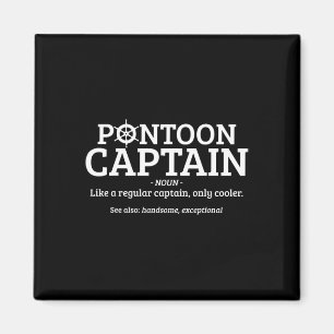 Imán Definición de Capitán de Pontón Divertida Barco de