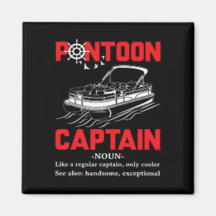 Imán Definición de Capitán de Pontón Divertida Barco de