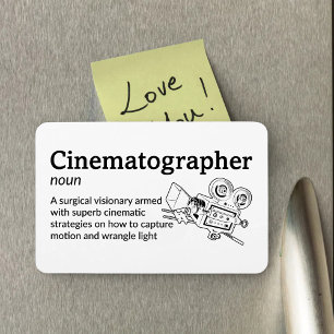 Imán Definición de cinematógrafo: definir la vida de 4"