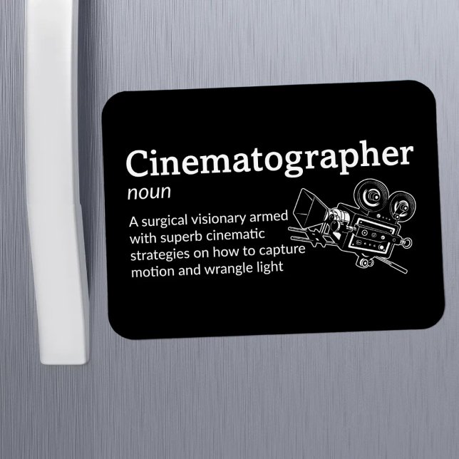 Imán Definición de cinematógrafo: película de 3" x 4" F (Subido por el creador)