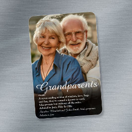 Imán Definición de cita divertida para foto de abuelos