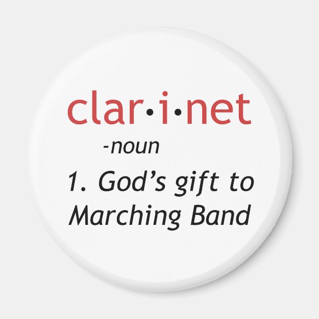 Imán Definición de Clarinet (Frente)
