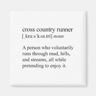 Imán Definición de corredor de cross country, carrera d