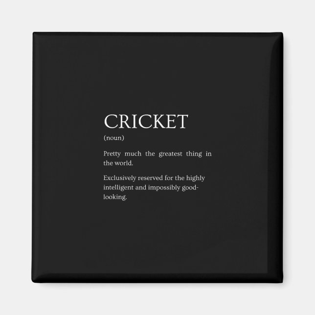 Imán Definición de cricket - Explicación divertida y sa (Frente)