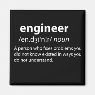 Imán Definición de diccionario divertida de ingeniero