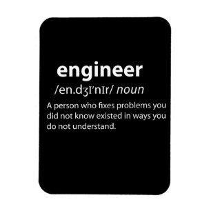 Imán Definición de diccionario divertida de ingeniero