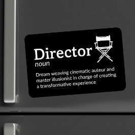 Imán Definición de director - Fabricante de cine de 4" 