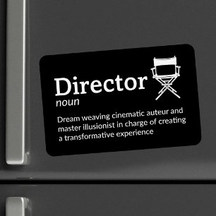 Imán Definición de director - Fabricante de cine de 4" 