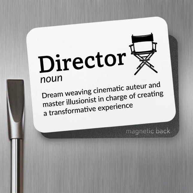 Imán Definición de director - Funny Filmmaker 3 x 4" Fl (Subido por el creador)