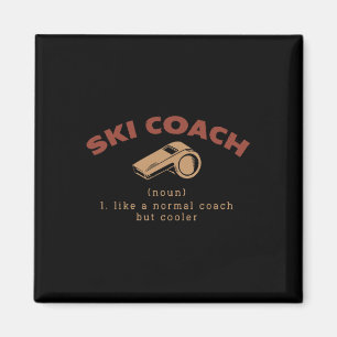 Imán Definición de Entrenador de Esquí Humor de Instruc
