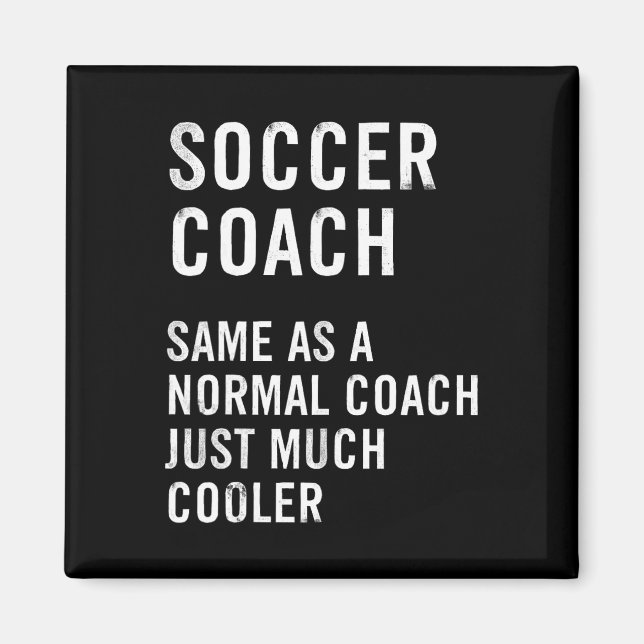 Imán Definición de Entrenador de Fútbol Divertida  (Frente)