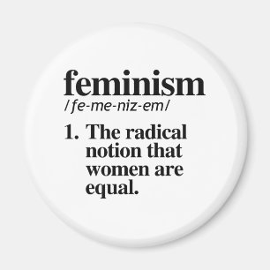 Imán Definición de feminismo