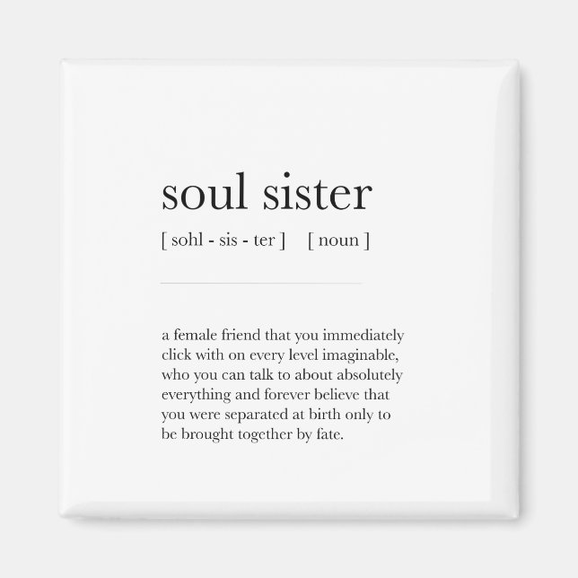 Imán definición de hermana alma significa arte dicciona (Frente)