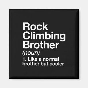 Imán Definición de hermano de escalada en roca divertid