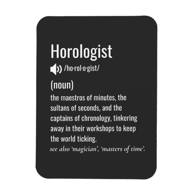 Imán Definición de horóloga (Vertical)