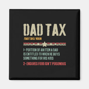 Imán Definición de impuestos para papá Sarcástico Día d