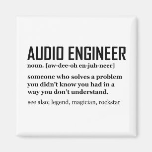 Imán Definición de ingeniería de audio de ingeniero de 