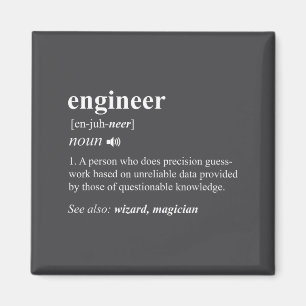 Imán Definición de ingeniero divertida ingeniería mecán